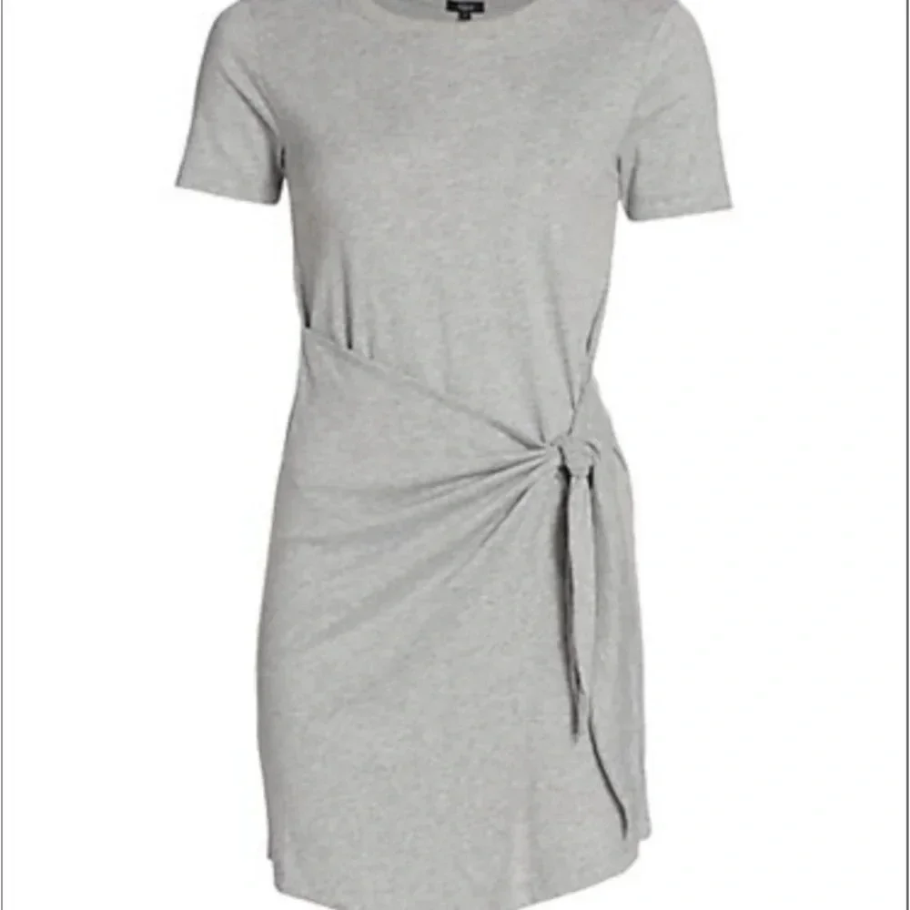 New Rails Edie Tie-Waist T-Shirt Dress Grey size XL